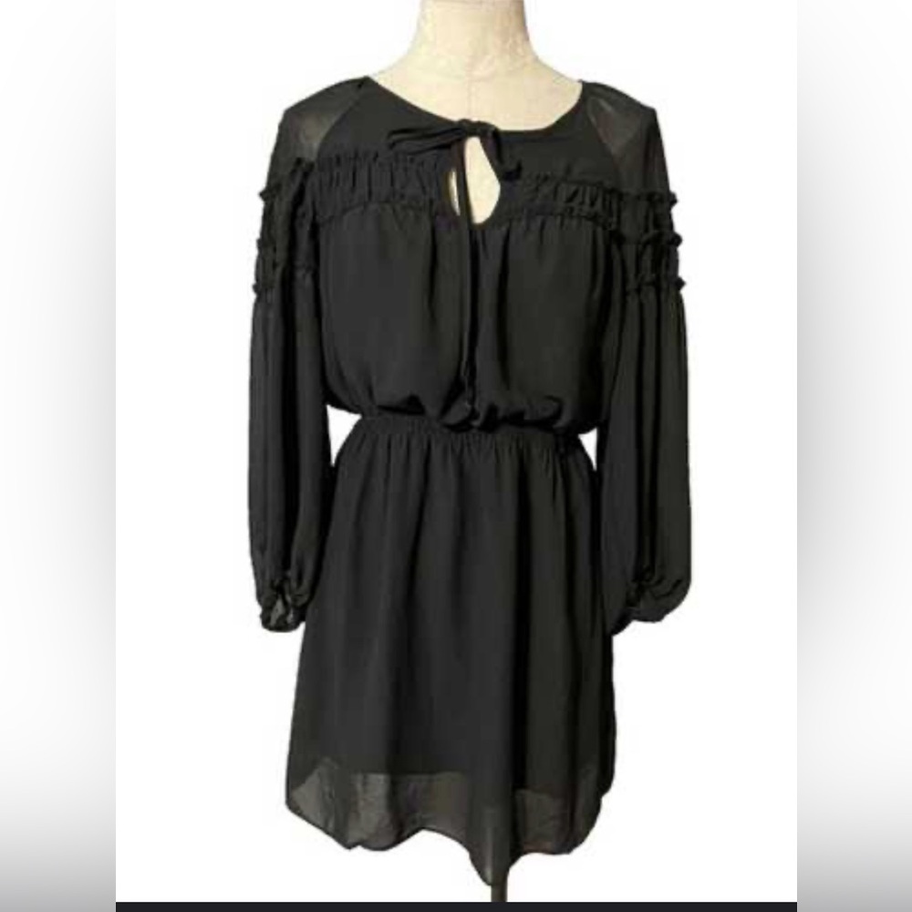 Max Studio Black Long Sleeve Dress